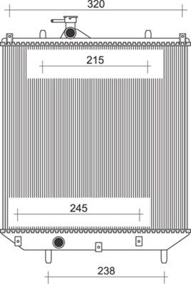 MAGNETI MARELLI Radiaator,mootorijahutus 350213115700